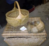 WICKER CHEST & BASKETS - PICK UP ONLY