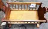 WOODEN BABY CRADLE - PICK UP ONLY