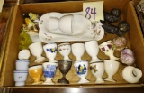 VINTAGE EGG CUPS & MISC