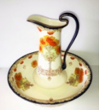 ANTIQUE ENGLISH PITCHER & BOWL SET - PICK UP ONLY