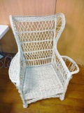 ANTIQUE WICKER CHAIR (NEED CUSHION) - PICK UP ONLY