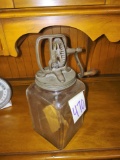 ANTIQUE GLASS BUTTER CHURN - PICK UP ONLY