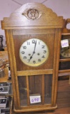 ANTIQUE OAK CLOCK - PICK UP ONLY