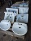 (6) PORCELAIN SINKS (4 NEW, 2 USED) - PICK UP ONLY