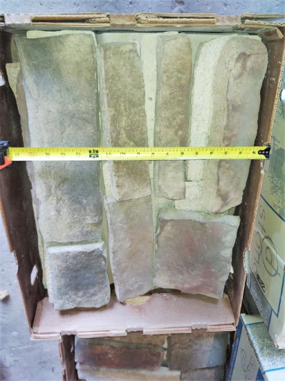 BOXES OF DUTCH QUALITY STONE FACING (LOOKS LIKE SANDSTONE) - PICK UP ONLY