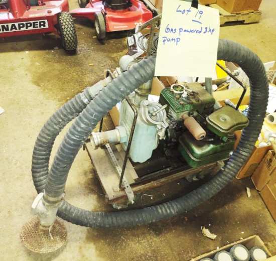 GAS POWERED 3 HP PUMP - PICK UP ONLY