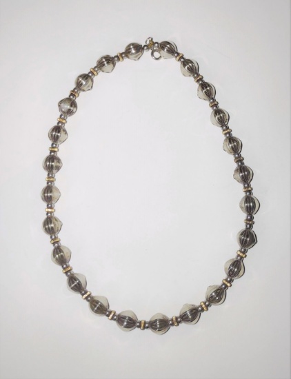 STERLING BEADED NECKLACE