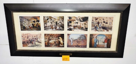 FRAMED VINTAGE CHRISTMAS CARDS FROM ROY WEATHERBY & SON (Willing to ship but won't be cheap)