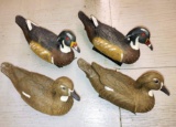 GROUP OF WOOD DUCK DECOYS -  PICK UP ONLY