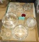 MISCELLANEOUS CLEAR GLASSWARE - PICK UP ONLY