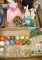 EASTER & MISCELLANEOUS ITEMS with PAINTED EGG SHELLS - PICK UP ONLY