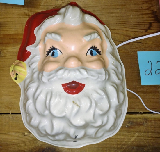 1980'S SANTA LIGHT UP FACE (Works - Taiwan) -  PICK UP ONLY