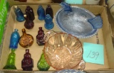 MINIATURE BOTTLES & COVERED HEN, ETC. - PICK UP ONLY