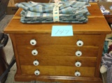4 DRAWER JEWELRY BOX & NAPKINS - PICK UP ONLY