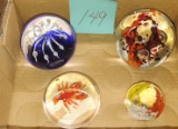 GLASS PAPERWEIGHTS