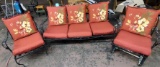 IRON PATIO FURNITURE & CUSHIONS - PICK UP ONLY