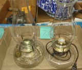 OIL LAMPS (1 ELECTRIFIED) - PICK UP ONLY