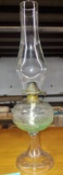 PATTERN GLASS KERO OIL LAMP - PICK UP ONLY