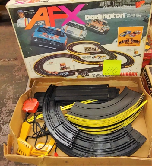 VINTAGE AURORA AFX DARLINGTON RACE SET "AS IS" (NOT COMPLETE) -  PICK UP ONLY