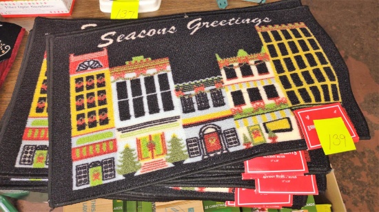 LOT OF NEW CHRISTMAS MATS -  PICK UP ONLY