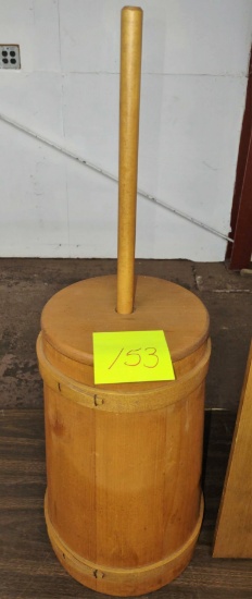 DECORATIVE WOODEN CHURN -  PICK UP ONLY