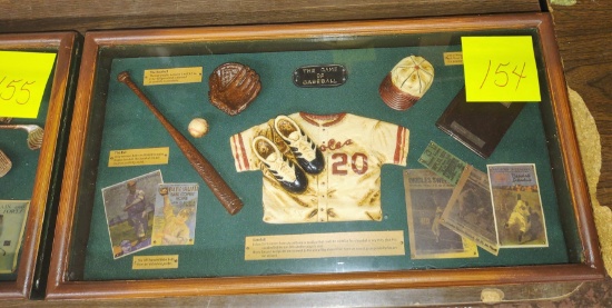 DECORATIVE BASEBALL PICTURE -  PICK UP ONLY