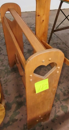 WOODEN QUILT RACK -  PICK UP ONLY