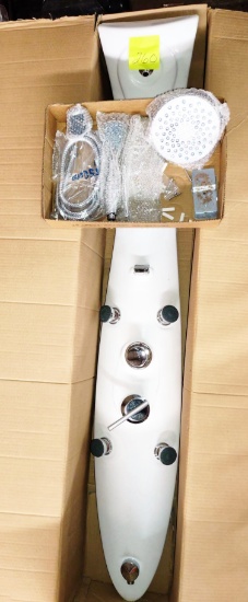 60" NEVER USED SHOWER UNIT / ACCESSORIES - PICK UP ONLY