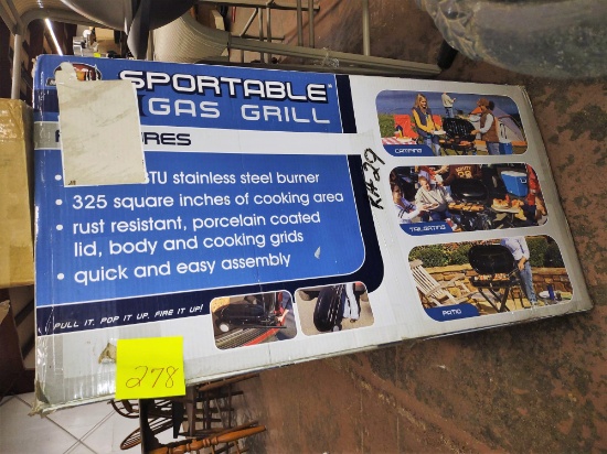 SPORTABLE GAS GRILL - PICK UP ONLY
