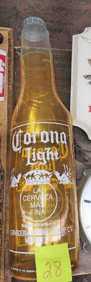 LARGE CORONA PLASTIC BLOW UP ADVERTISING BOTTLE