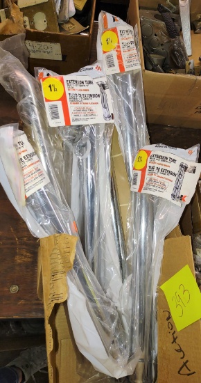 NEW 1 1/2" EXTENSION TUBING  (CHROME FINISH) - PICK UP ONLY
