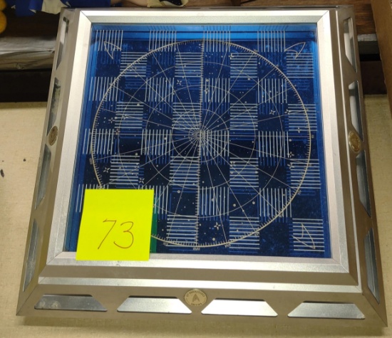 FRANKLIN MINT STAR TREK 25TH ANNIVERSARY CHESS BOARD ONLY with glass top -  PICK UP ONLY