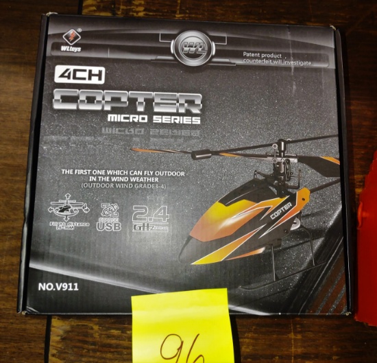 MICRO SERIES COPTER  - REMOTE CONTROL (TURN ON BUT WONT FLY?) -  PICK UP ONLY