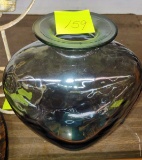 LARGE DECORATIVE GLASS VASE -  PICK UP ONLY