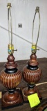 PAIR OF CONTEMPORARY LAMP BASES -  PICK UP ONLY