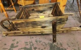 WOODEN WHEELBARROW PLANTER -  PICK UP ONLY