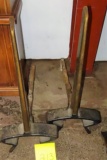 VINTAGE FIREPLACE ANDIRONS - PICK UP ONLY