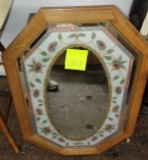 OAK FRAMED MIRROR - PICK UP ONLY