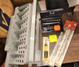 MISCELLANEOUS TOOL LOT with SHELVING - PICK UP ONLY