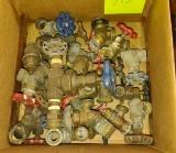 BOX OF VINTAGE VALVES - PICK UP ONLY