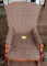 NICE ANTIQUE ROCKER (beautiful newer upholstery)- PICK UP ONLY