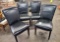 SET OF 4 ARHAUS LEATHER DINING CHAIRS - PICK UP ONLY