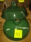 VINTAGE GREEN INDUSTRIAL LAMP SHADES