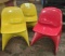 VINTAGE CHILDREN''S HARD PLASTIC CHAIRS - PICK UP ONLY