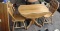 KITCHEN  OAK TABLE with 1 LEAF & 2 CHAIRS - PICK UP ONLY