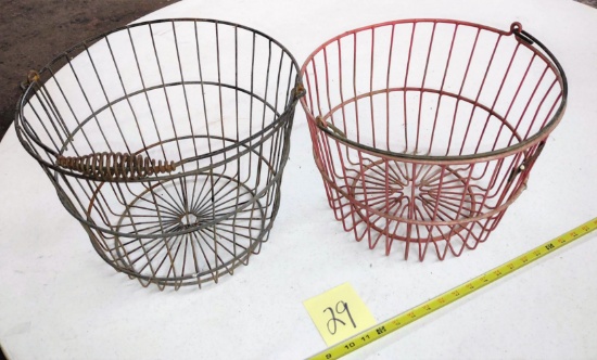 VINTAGE WIRE POTATO BASKETS - PICK UP ONLY