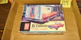 VINTAGE AMF CHEVELLE EL CAMINO PICKUP with CAMPER MODEL BOX (some scraps in box)