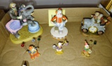 CERAMIC CLOWN FIGURINES with EMMETT KELLY, etc. - PICK UP ONLY