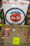 COCA-COLA COLLECTIBLES with SEALED CLOCK