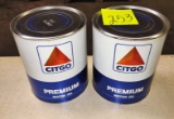 (2) 1 GALLON CANS OF CITGO 20-20W OIL (FULL) - PICK UP ONLY